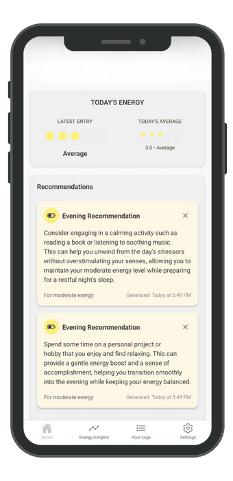 Get personalised recommendations