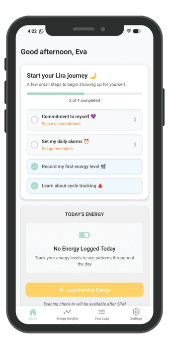 Daily energy check-in